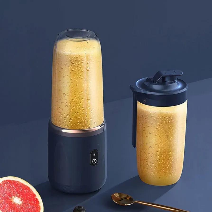 Title: Portable Electric Juicer Blender (ABS) – 2 Cups | USB Rechargeable Smoothie Maker