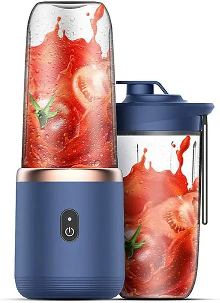 Title: Portable Electric Juicer Blender (ABS) – 2 Cups | USB Rechargeable Smoothie Maker