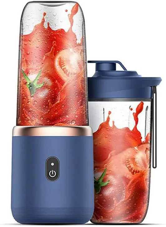 Title: Portable Electric Juicer Blender (ABS) – 2 Cups | USB Rechargeable Smoothie Maker