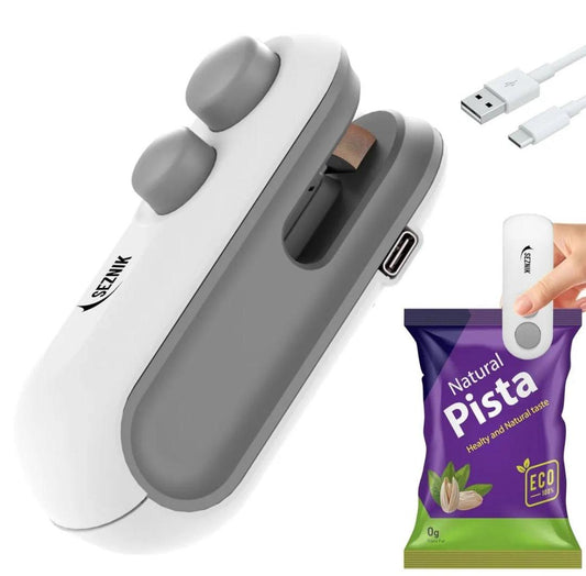 USB Rechargeable Mini Bag Sealer – Portable Food Packet Sealer
