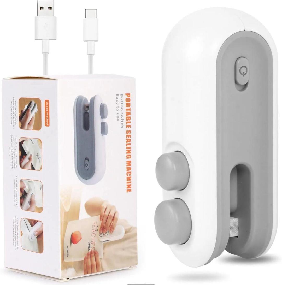 USB Rechargeable Mini Bag Sealer – Portable Food Packet Sealer