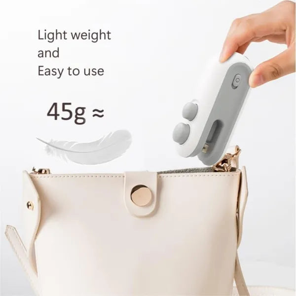 USB Rechargeable Mini Bag Sealer – Portable Food Packet Sealer
