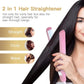 Pink Hair Straightener with Intelligent Temperature Control | Fast Heating Ceramic Plates